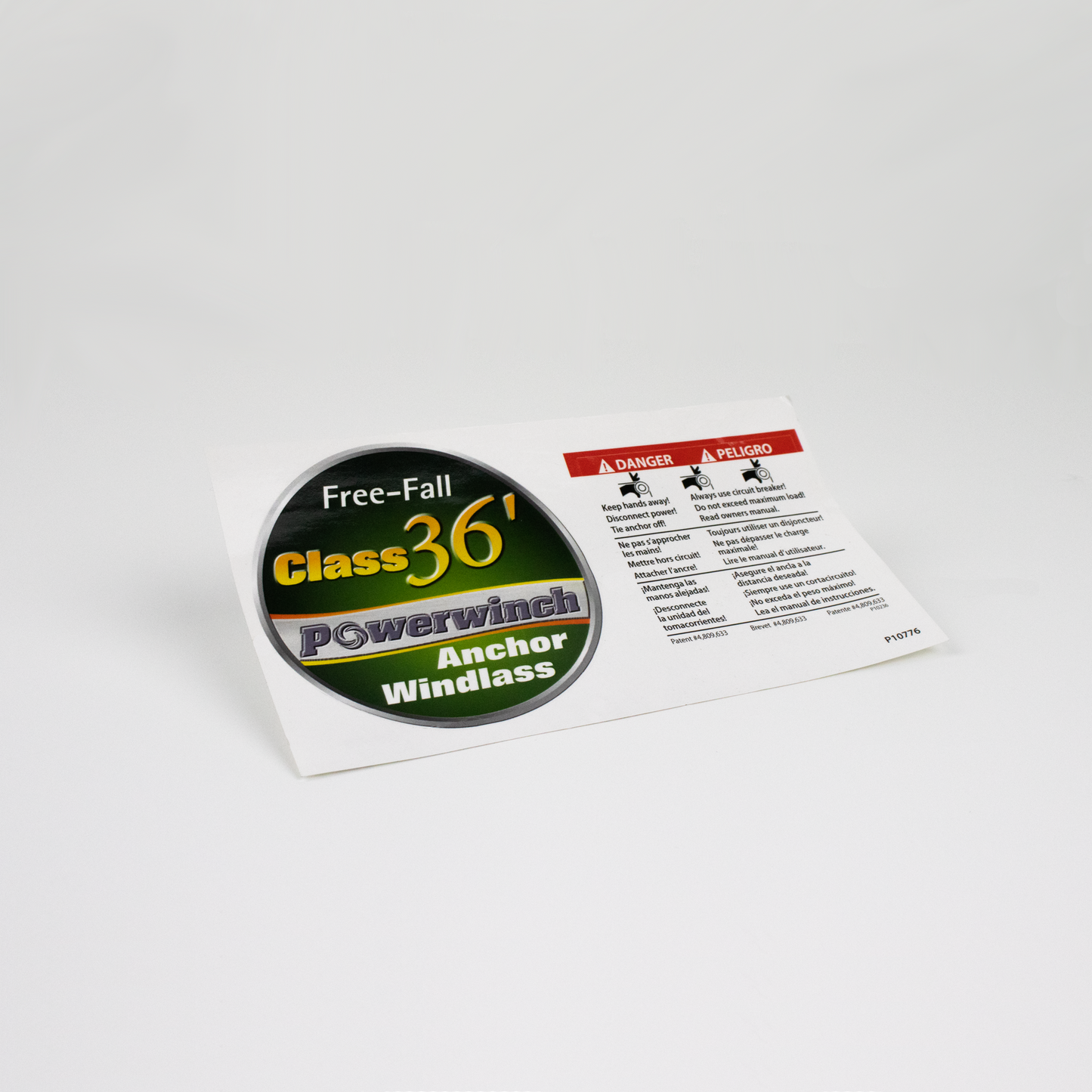 Free-Fall Class 36' Windlass Decal- P10776