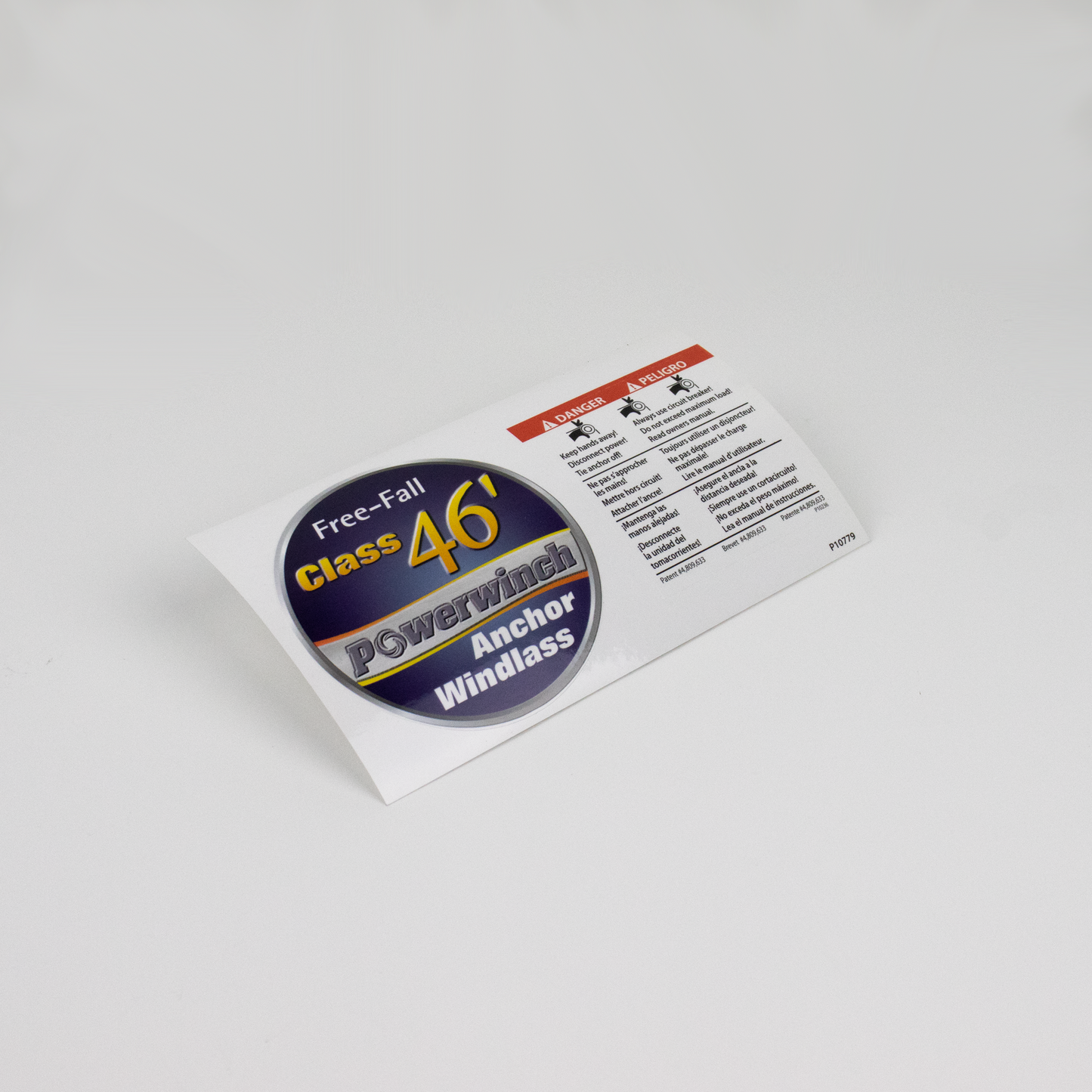Class 46’ Anchor Windlass Decal- P10779