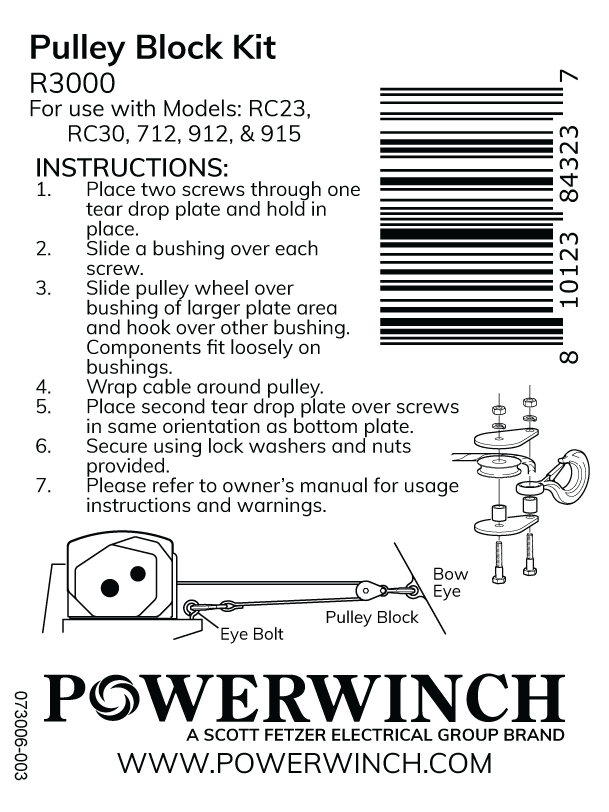 Pulley Block Kit- R3000