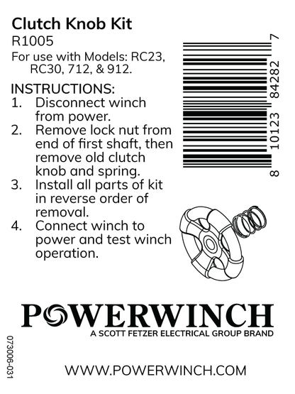 Clutch Knob Kit- R1005