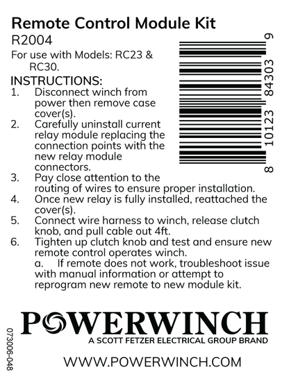 Remote Control Module Kit- R2004