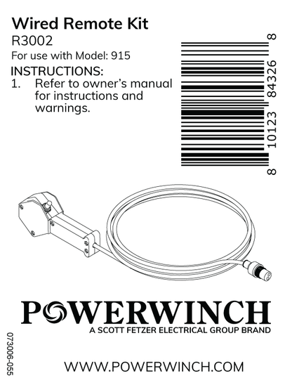 Wired Remote Kit- R3002