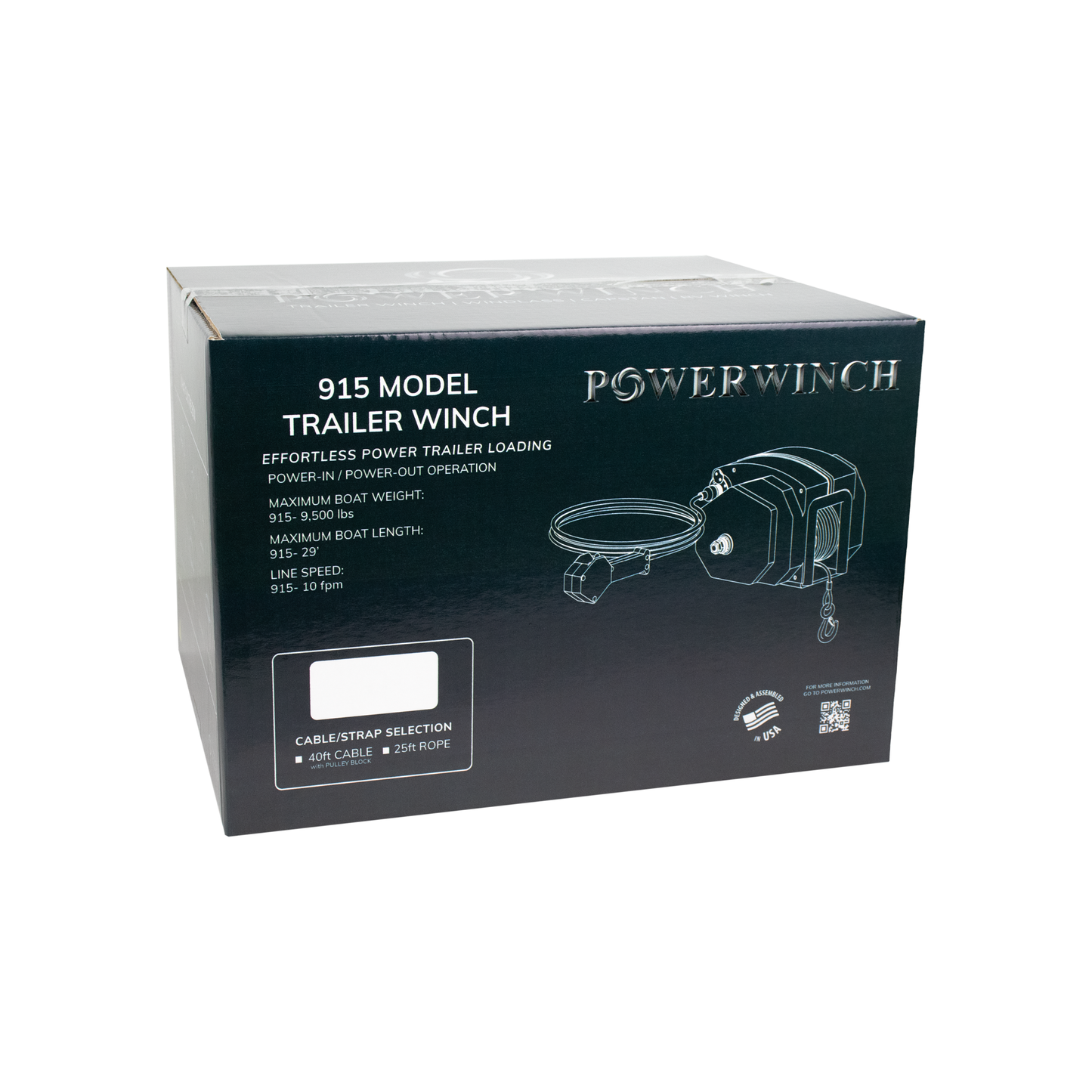 Model 915 Power In/Out Trailer Winch- P77915