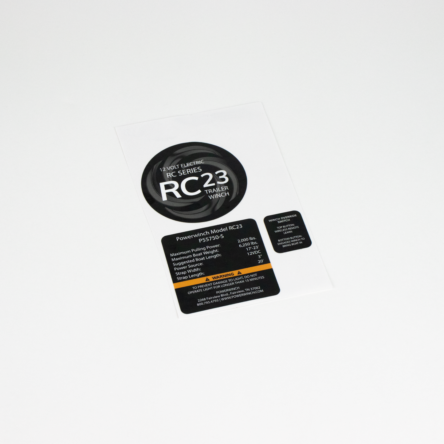 RC23 Strap Decals- R2012