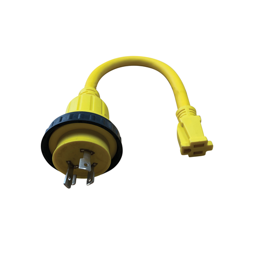 ShorePower Straight Adapter (30amp Male to 15amp Female) - Non Returnable Sales